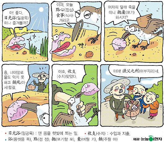 어부지리 이미지
